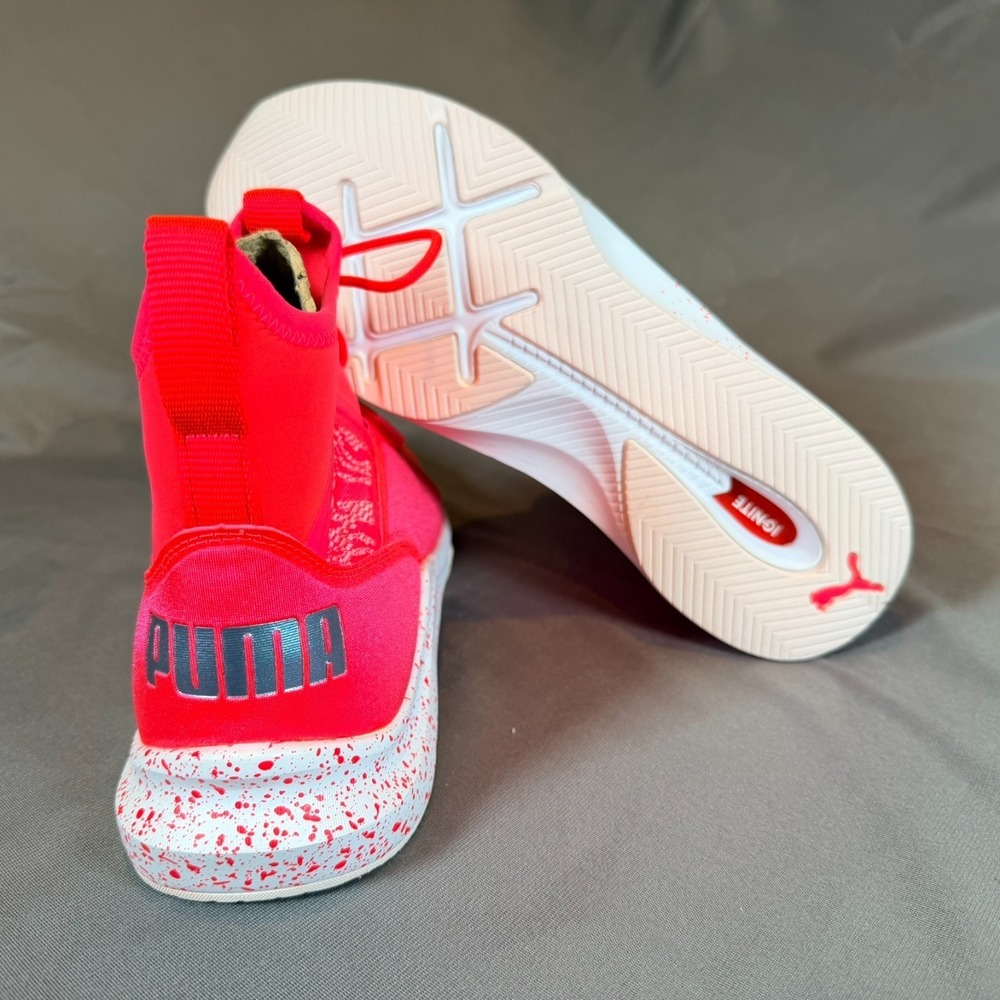 Puma Phenom Oceannaire Bright Plasma Pink Women's High Top Sneakers Size 9 - Picture 3 of 11